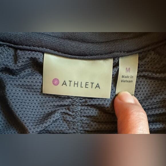 Athleta Revive Ruched Gray Vented Full Zip Jacket Women's Medium. - Picture 3 of 7